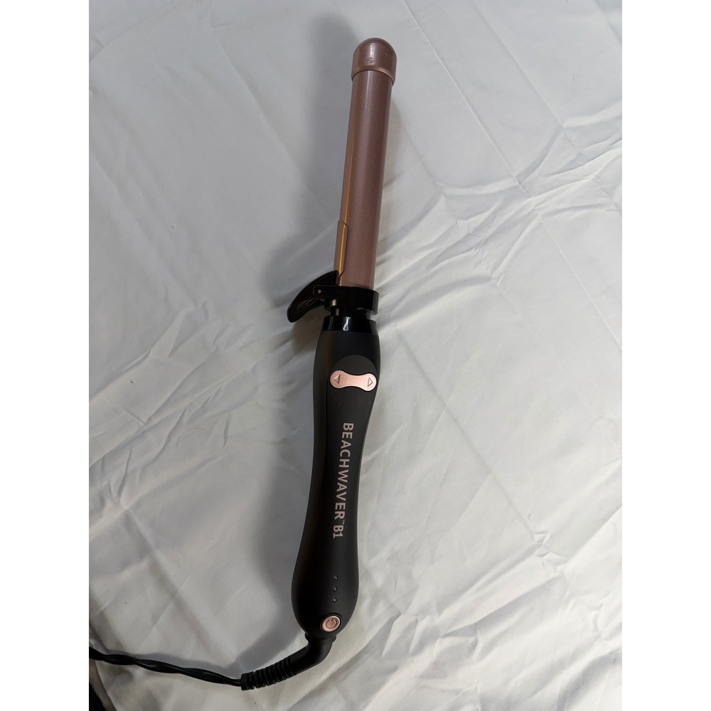 BEACHWAVER B1 Rotating Curling Iron 1" BW160BX Midnight Rose TESTED-WORKS